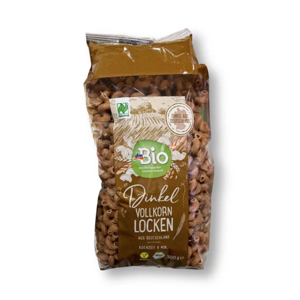 Nudeln, Locken aus Dinkel Vollkorn, 500 g