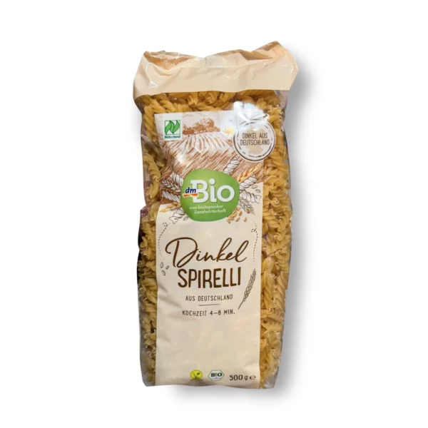 Nudeln, Spirelli aus Dinkel, 500 g