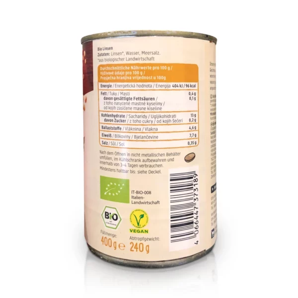 Braune Linsen, 240 g