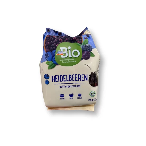 Trockenfrüchte, Heidelbeeren gefriergetrocknet, 25 g Trockenfrüchte, Heidelbeeren gefriergetrocknet, 25 g