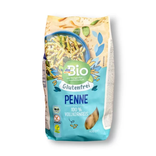 Nudeln, Penne aus Vollkornreis, 400 g