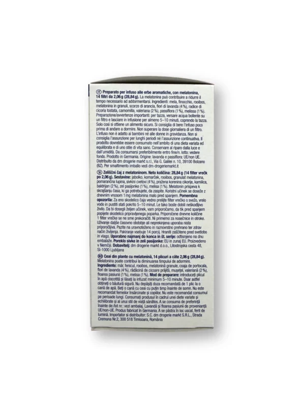 Herbal tea, Sleeping tea with melatonin (14 bags), 28 g Herbal tea, Sleeping tea with melatonin (14 bags), 28 g
