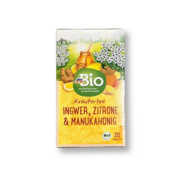 Herbal tea ginger, lemon & manuka (20 bags), 40 g