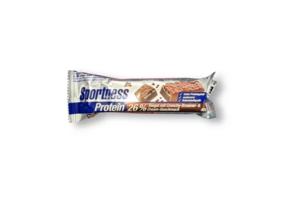 Proteinriegel 26%, Crunchy Brownie & Cream Geschmack, 40 g