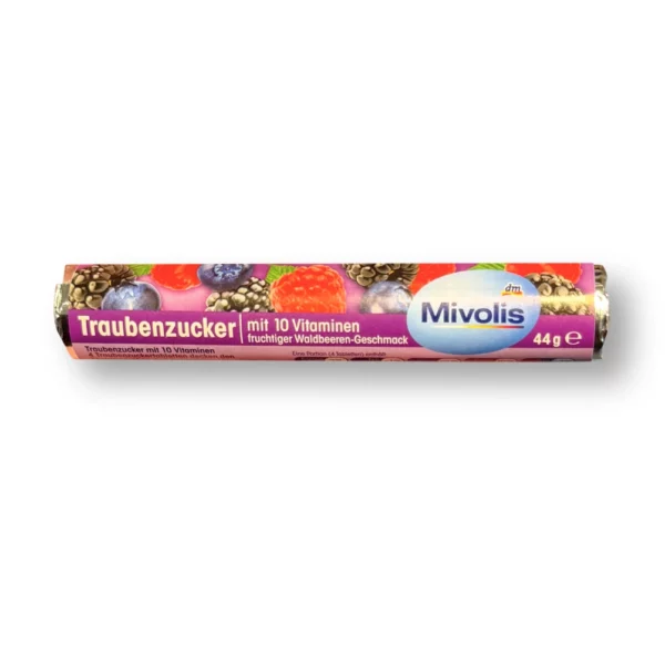 Dextrose, wild berry with 10 vitamins, 44 g Dextrose, wild berry with 10 vitamins, 44 g