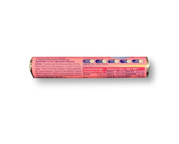 Dextrose, raspberry with 10 vitamins, 44 g