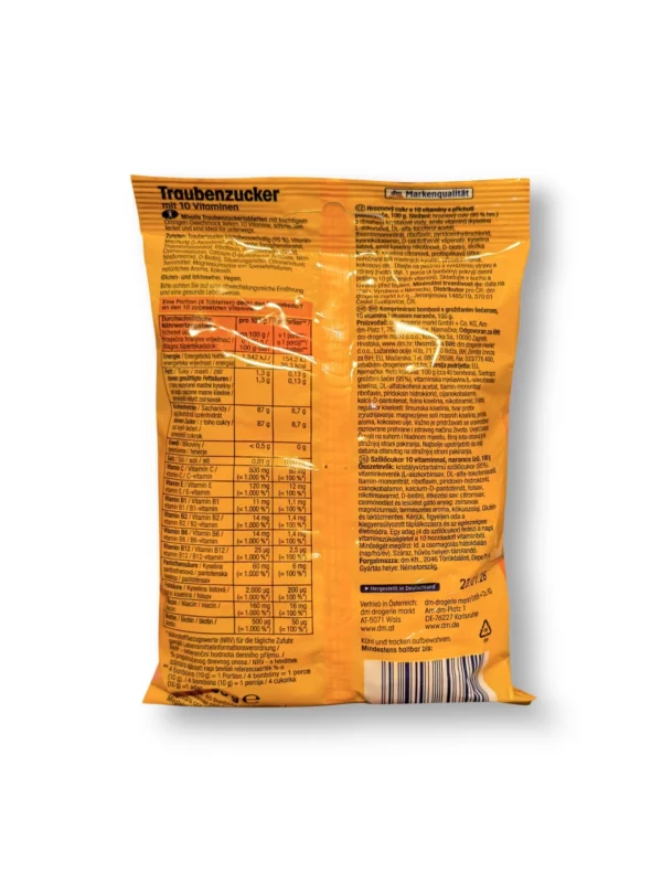 Dextrose, orange with 10 vitamins, 100 g