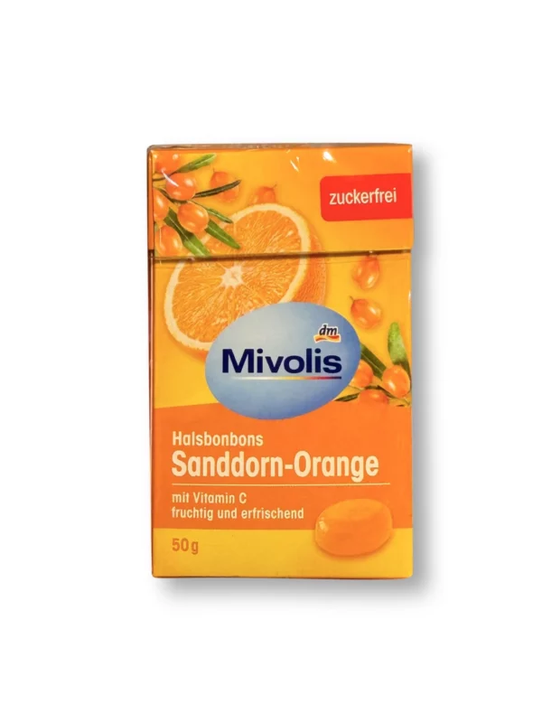 Candy, sea buckthorn orange, sugar-free, 50 g