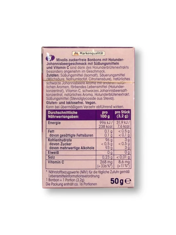 Sweet, elderflower-currant, sugar-free, 50 g