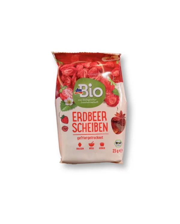 Trockenfrüchte, Erdbeerscheiben gefriergetrocknet, 25 g