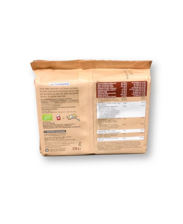 Knäckebrot, Roggen & Dinkel, 250 g Knäckebrot, Roggen & Dinkel, 250 g