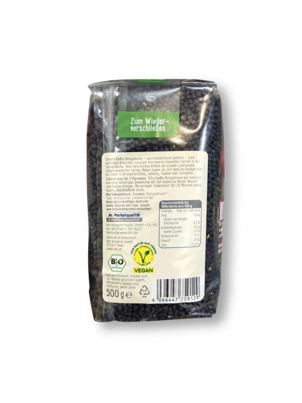 Beluga lentils, 500 g