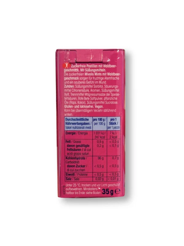 Pastilles, mints wild berry, sugar-free, 35 g Pastilles, mints wild berry, sugar-free, 35 g