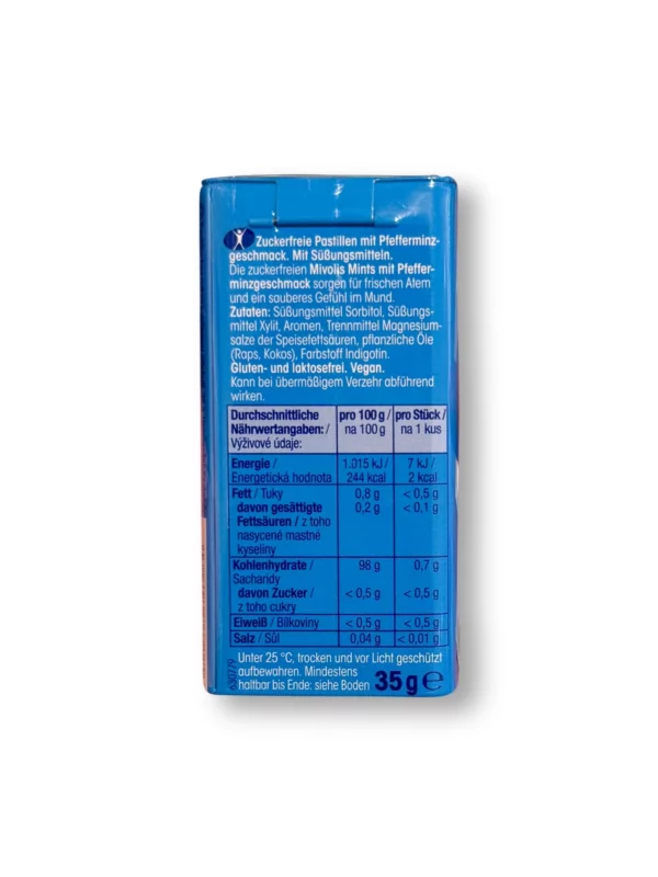 Pastilles, mints peppermint, sugar-free, 35 g