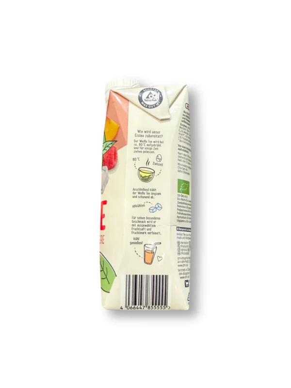 Eistee, weißer Tee mit Pfirsich & Himbeere, 500 ml