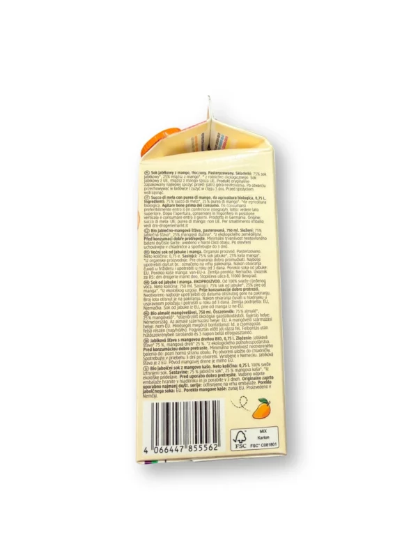 Direktsaft, Apfel-Mango mit Mangomark, 0,75 l