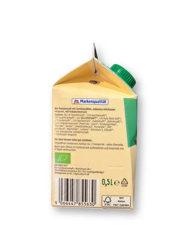 Direct juice, vegetables, 0.5 l