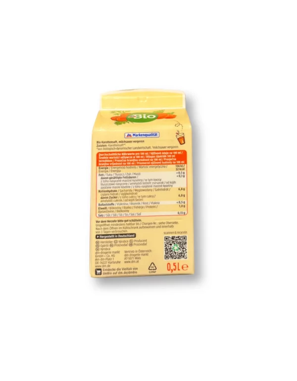 Direct juice, carrot, 0.5 l