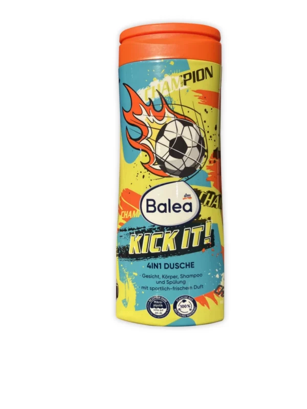 Children's shower gel face, body, shampoo & conditioner 4in1 Kick it!, 300 ml