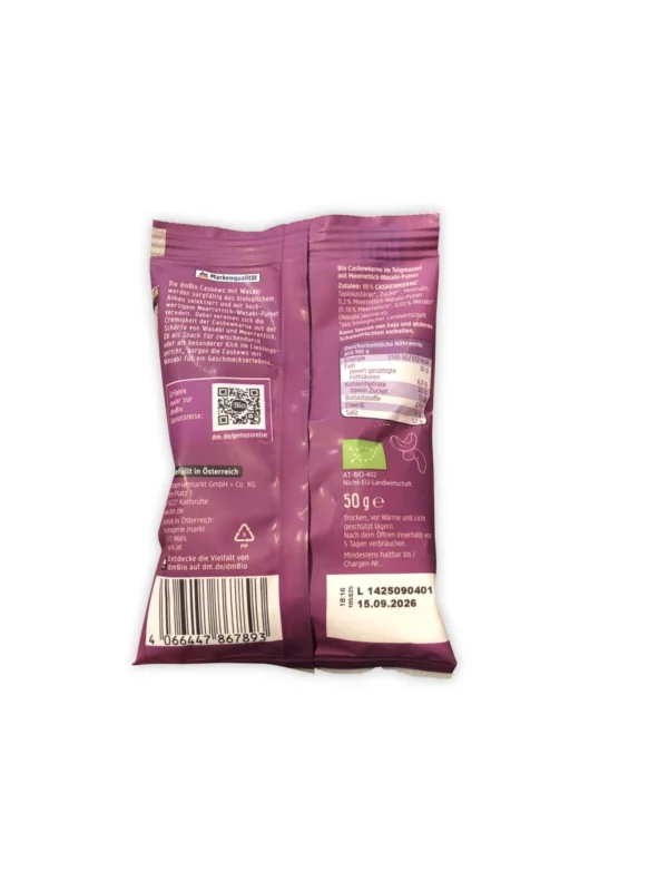 Cashews mit Wasabi, 50 g