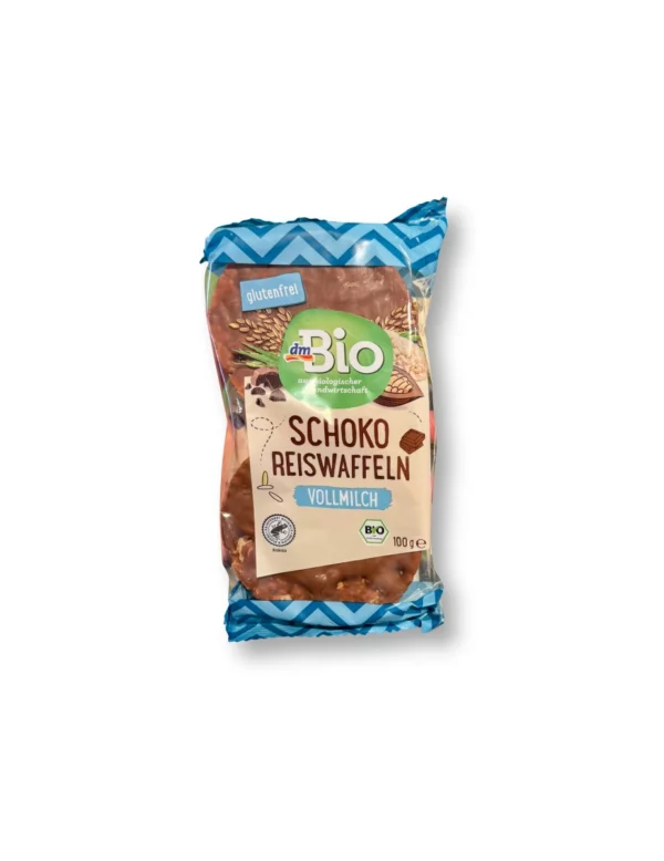 Reiswaffeln, Schoko Vollmilch, glutenfrei, 100 g Reiswaffeln, Schoko Vollmilch, glutenfrei, 100 g