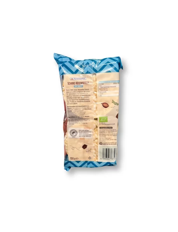 Reiswaffeln, Schoko Vollmilch, glutenfrei, 100 g Reiswaffeln, Schoko Vollmilch, glutenfrei, 100 g