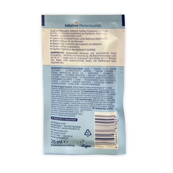 Schaumbad sanft Sensitive, 20 ml