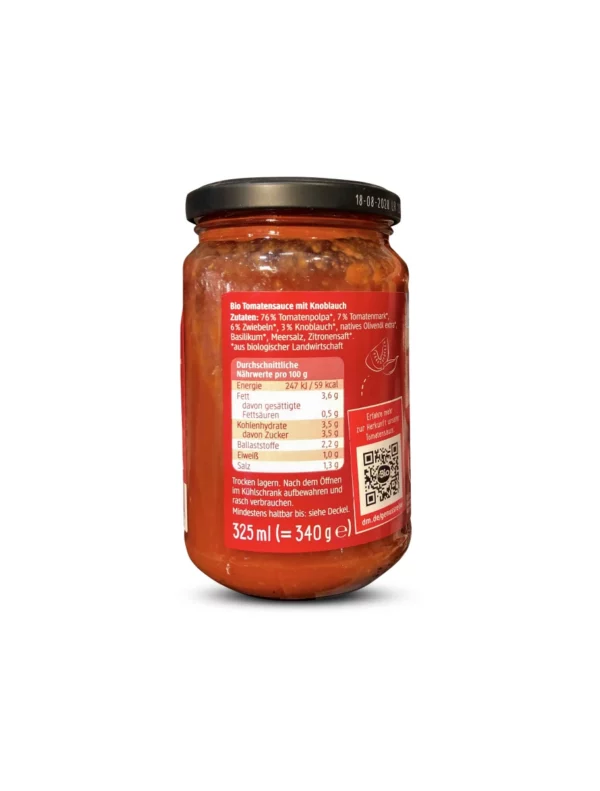 Tomatensauce gerösteter Knoblauch, 325 ml