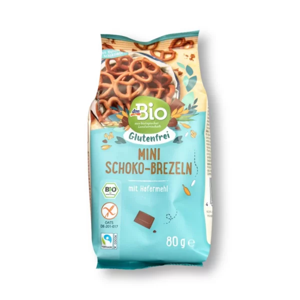 Mini Schoko-Brezeln, glutenfrei, 80 g