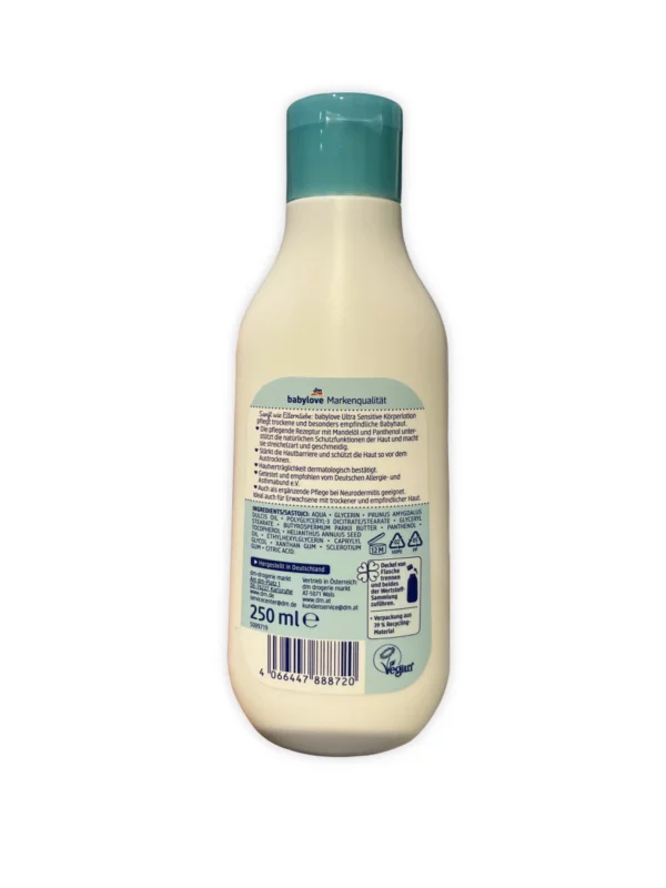 Baby body lotion ultra sensitive, 250 ml