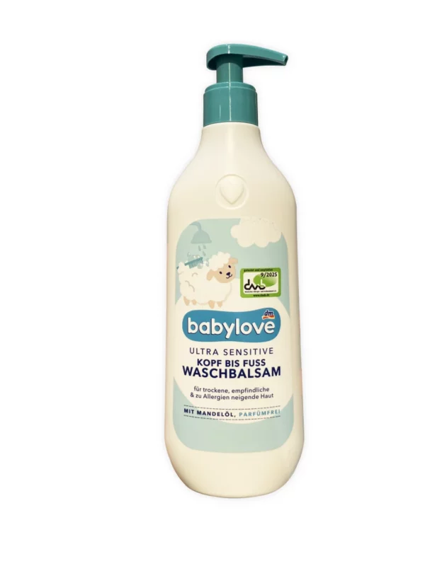 Wash balm head to toe ultra sensitive, 500 ml