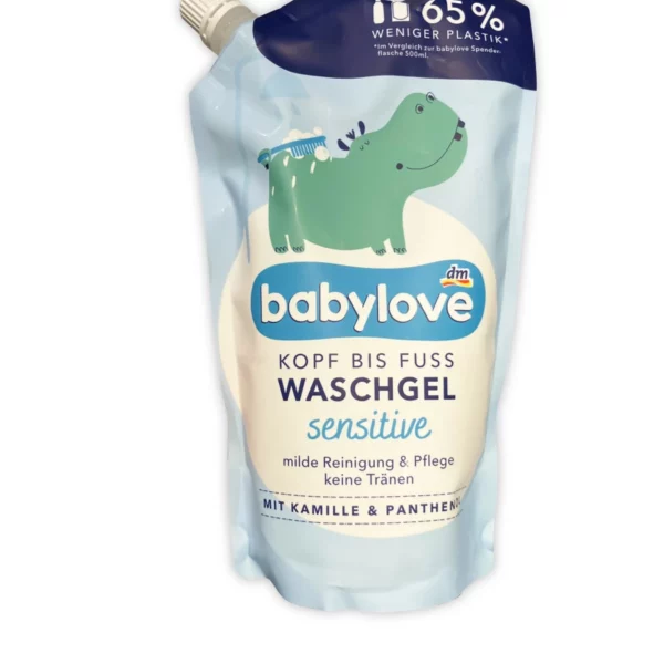 Waschgel Kopf bis Fuß sensitive Nachfüllpack, 500 ml