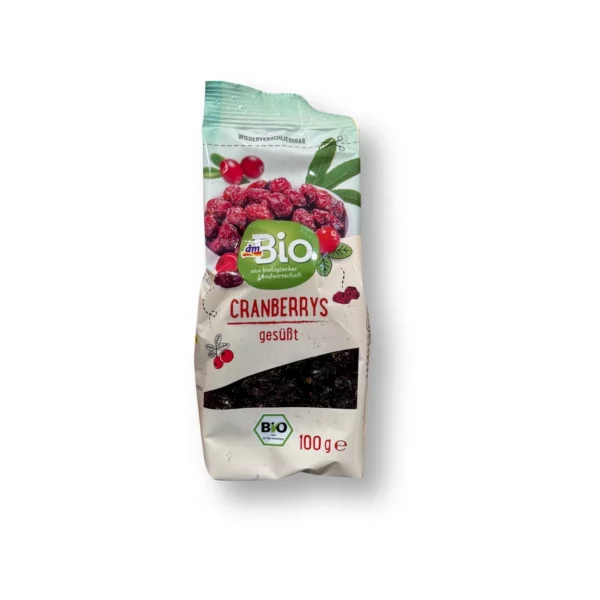 Trockenfrüchte, Cranberrys gesüßt, 100 g Trockenfrüchte, Cranberrys gesüßt, 100 g