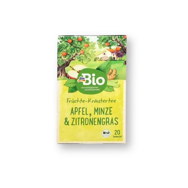 Fruit & herbal tea with apple, mint & lemongrass (20 bags), 40 g