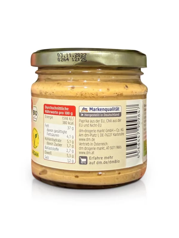 Brotaufstrich, Streichcreme Paprika-Chili, 180 g