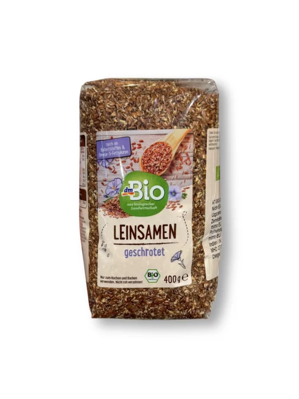 Leinsamen, geschrotet, 400 g