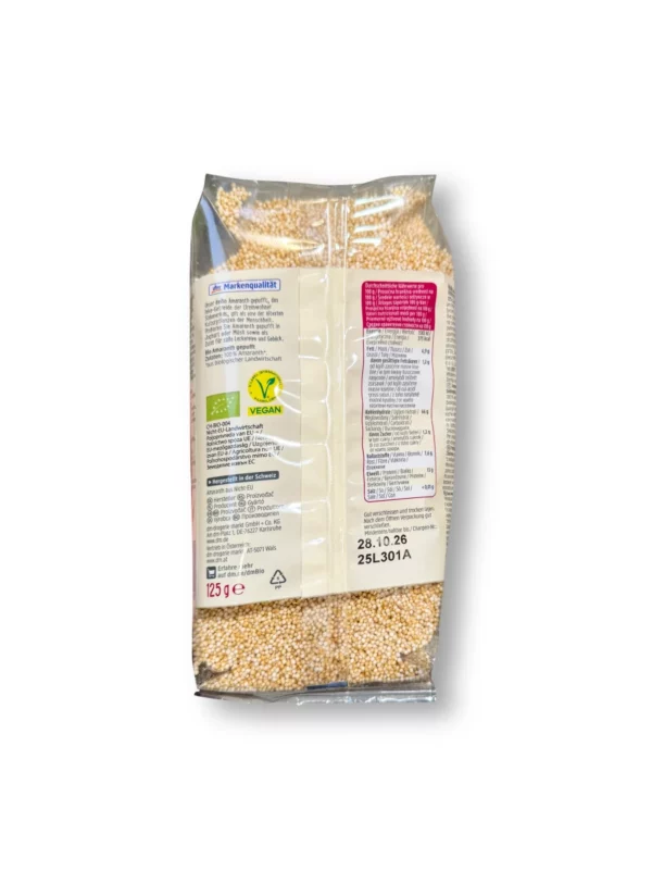 Amaranth, puffed, 125 g Amaranth, puffed, 125 g