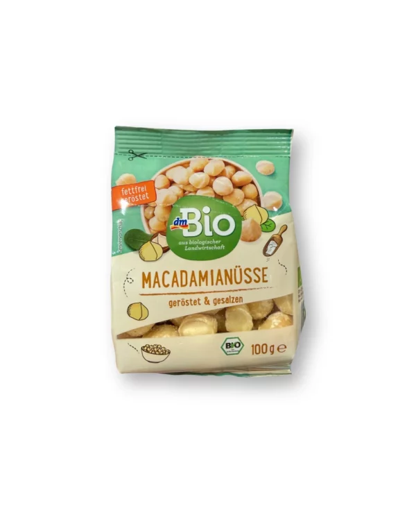 Macadamianüsse, geröstet & gesalzen, 100 g
