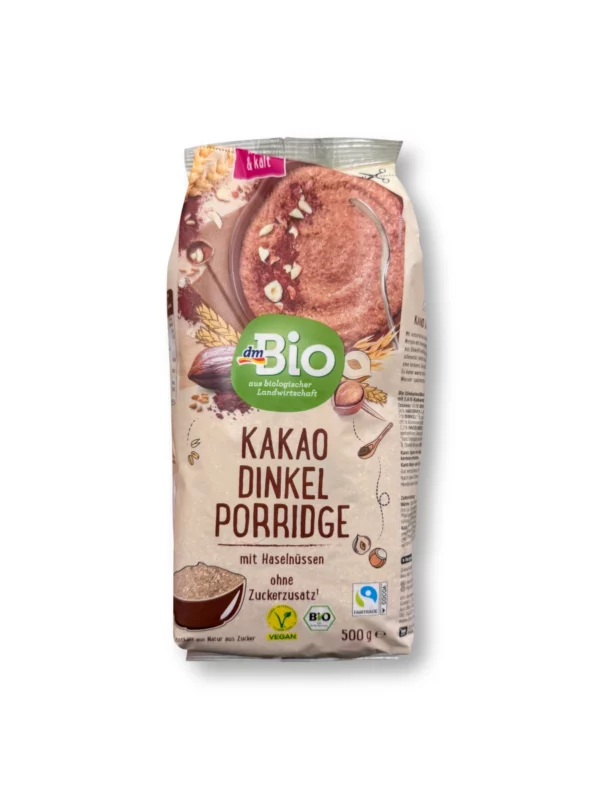 Porridge, Kakao Dinkel mit Haselnüssen, 500 g