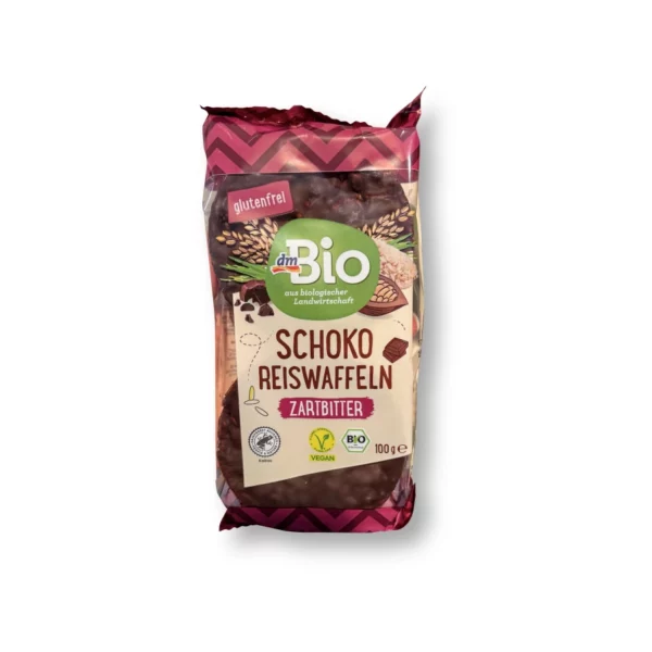 Reiswaffeln, Schoko Zartbitter, glutenfrei, 100 g