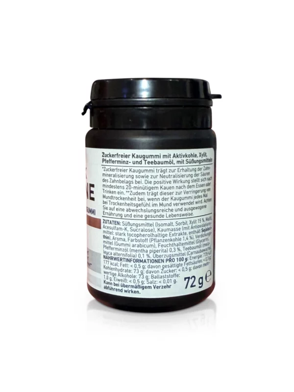 Kaugummi, Black Shine mit Aktivkohle, 50 St
