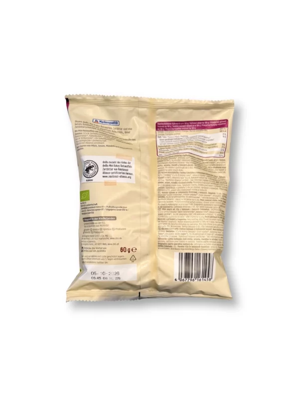 Mini Schokoreiswaffel Kokos Zartbitter, 60 g Mini Schokoreiswaffel Kokos Zartbitter, 60 g