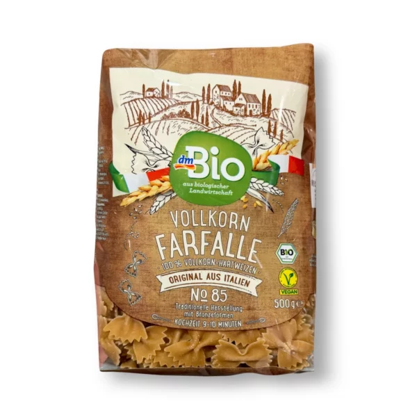 Nudeln, Farfalle aus Vollkorn No.85, 500 g