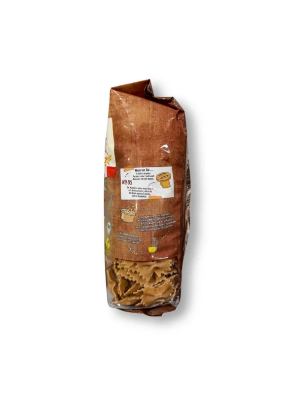 Pasta, wholemeal farfalle no. 85, 500 g