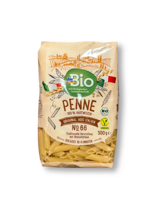 Nudeln, Penne aus Hartweizen, No.66, 500 g Nudeln, Penne aus Hartweizen, No.66, 500 g