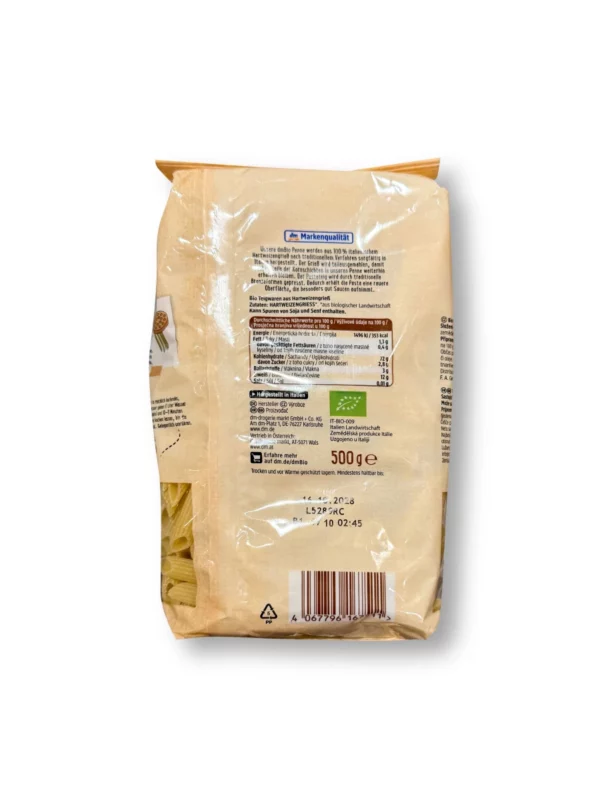 Nudeln, Penne aus Hartweizen, No.66, 500 g Nudeln, Penne aus Hartweizen, No.66, 500 g