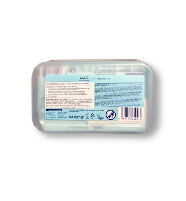 Wet wipes sensitive box, 80 pcs Wet wipes sensitive box, 80 pcs