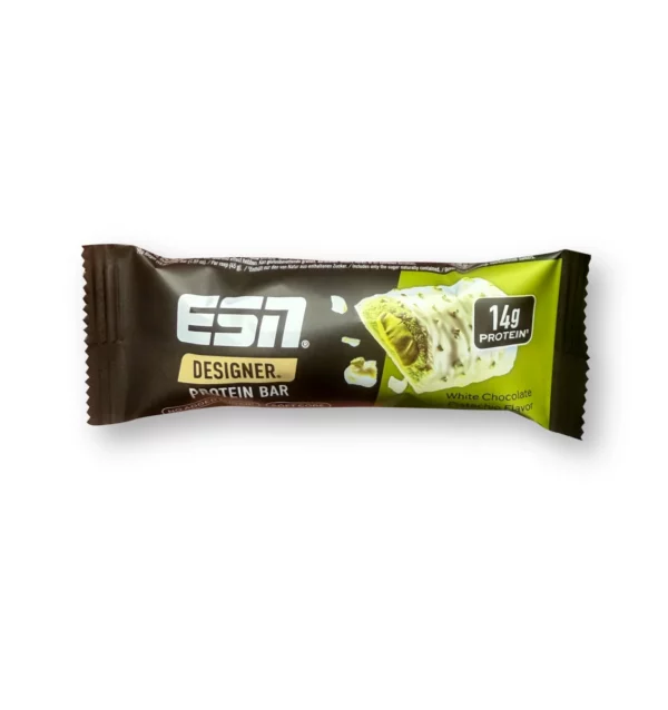 Proteinriegel Designer Bar, White Chocolate Pistachio, 45 g