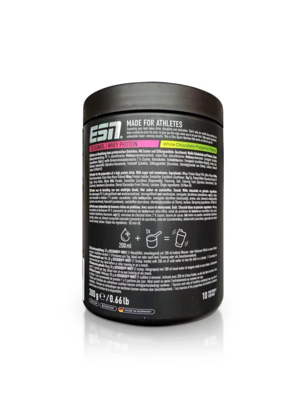Whey protein powder, White Choco Pistaccio flavor, 300 g