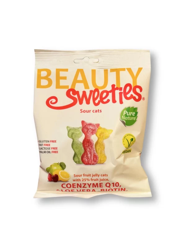 Fruit gums, sour cats, 125 g